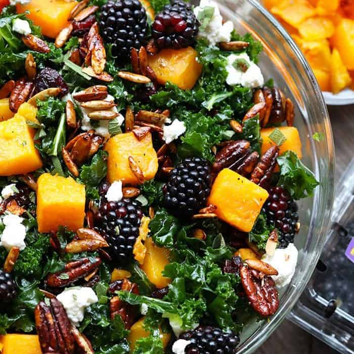 Craft Your Own Butternut Squash & Blackberry Massaged Kale Salad
